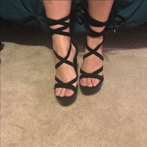 Lace up heels